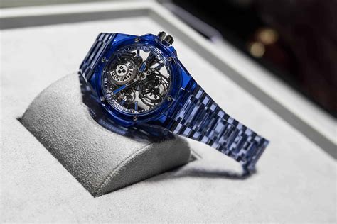 hublot blue watch pr|Hublot blue sapphire.